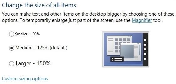 拿下4K显示屏！Windows 8.1新增200%超大DPI缩放