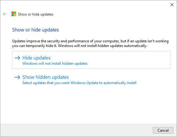 微软向用户提供工具 阻止Windows 10自动更新