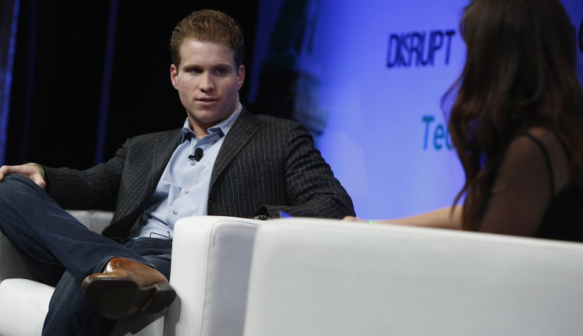 NEW YORK, NY - MAY 01:  Joe Lonsdale of Formation 8 speaks onstage with Alexia Tsotsis at TechCrunch Disrupt NY 2013 at The Manhattan Center on May 1, 2013 in New York City.  (Photo by Brian Ach/Getty Images  for TechCrunch)