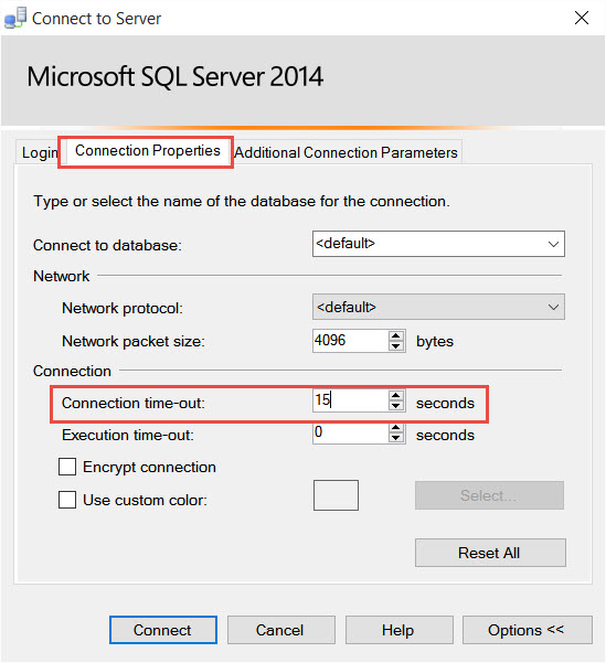 Microsoft Sql Server Query Timeout Expired