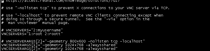 tigervnc starts twm