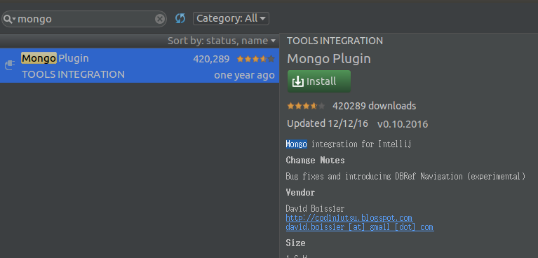 download mongodb for intellij
