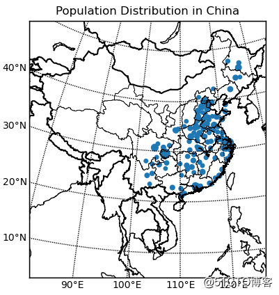 python工具——basemap使用二绘制中国地图_数据_07