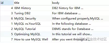 MySQL模糊查询再也用不着