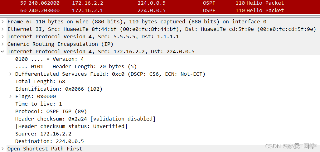 HCIE-Security Day21：GRE协议：实验(二）配置基于OSPF的GRE隧道_封装_02