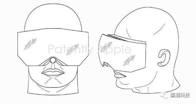图：苹果AR眼镜专利图
