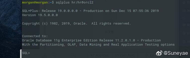Linux下连接windows下的oracle数据库