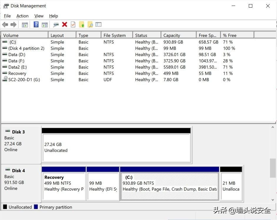 使用Windows 10新的现代磁盘管理工具，更好的管理PC