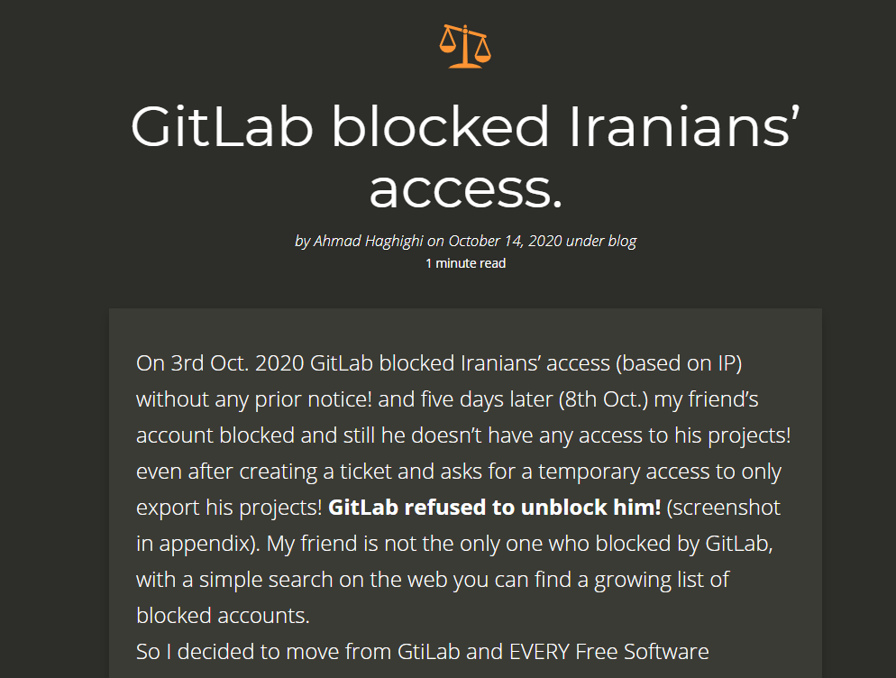 开源平台 GitLab又开始搞事情：大规模封杀开发者账户