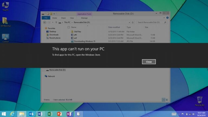 Windows RT不兼容传统的桌面软件