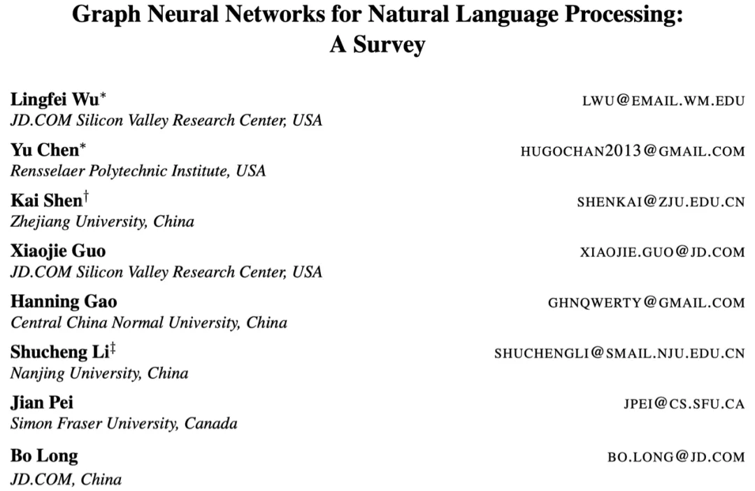 华人博士发127页长文：自然语言处理中图神经网络从入门到精通