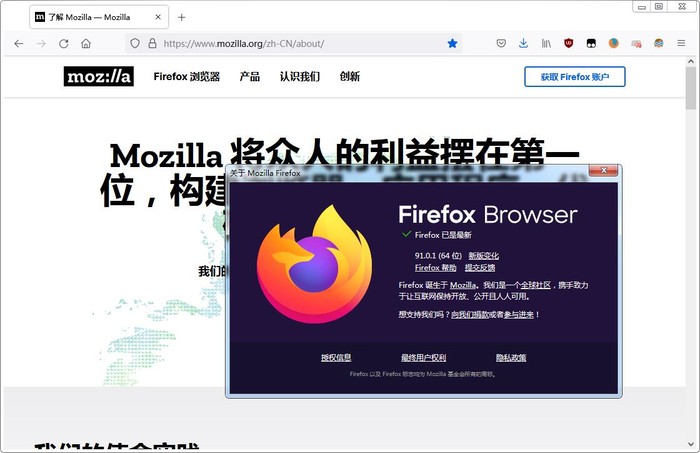 现在Firefox的版本号已经刷到了90 