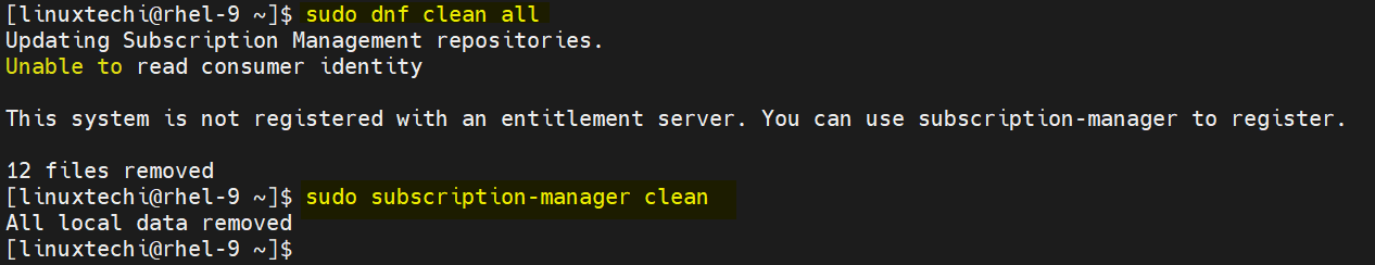 DNF-Subscription-Manager-Clean