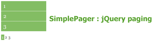 SimplePager - jQuery paging plugin with example