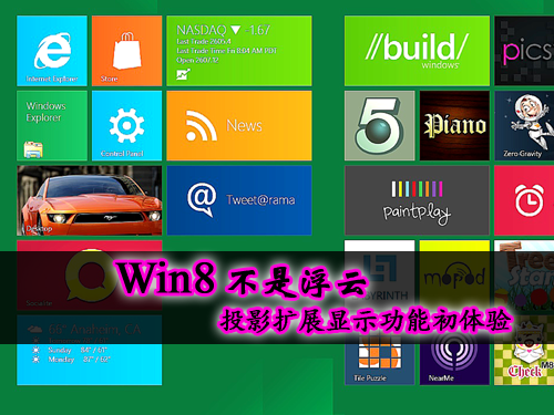 Win8不是浮云 投影扩展显示功能初体验 