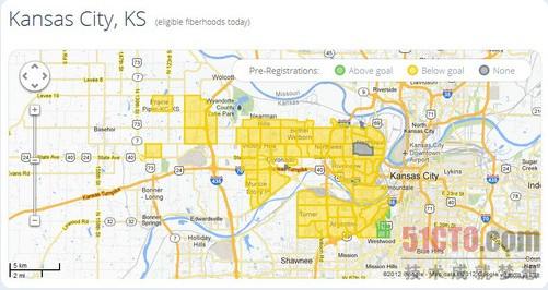 堪萨斯城四分之一已经享受到光纤的魅力