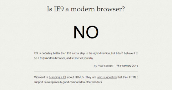 为什么IE9是网页设计师的噩梦
