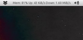 在Ubuntu 11.04顶栏上显示网络速度  