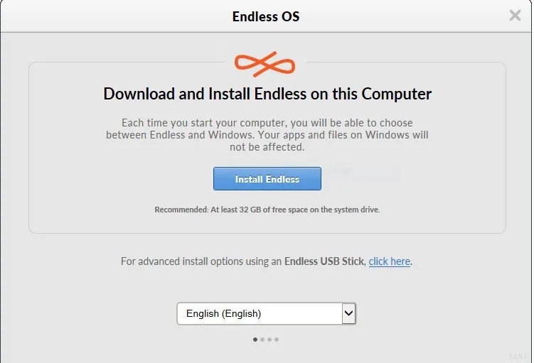 Endless OS installation in Windows