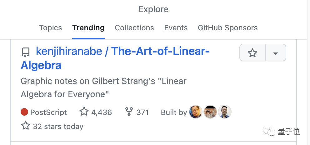 12页线性代数笔记登GitHub热榜，还获得了Gilbert Strang大神亲笔题词