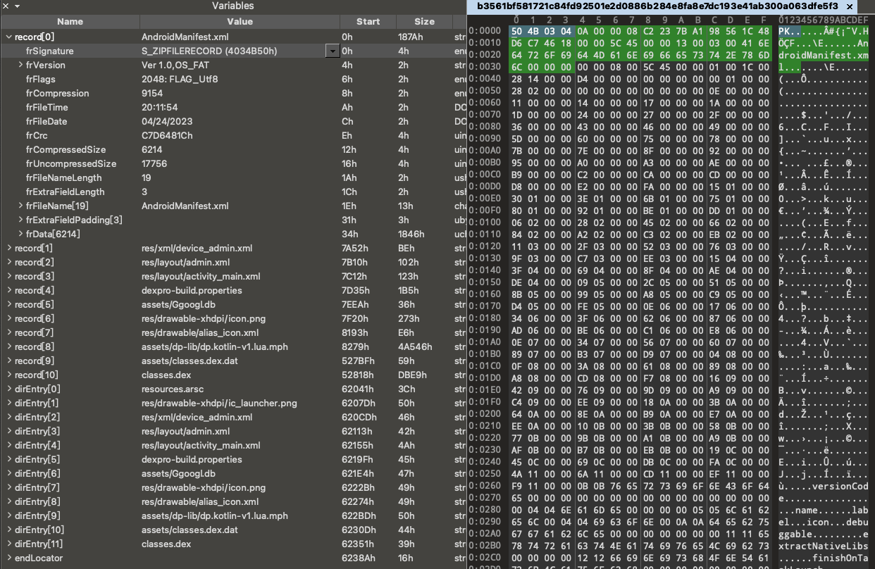 AndroidManifest.xml 多种混淆绕过静态分析的技术分析（Zip 格式类型修改绕过）