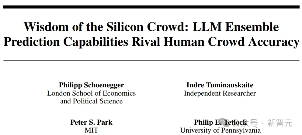 MIT等首次深度研究「集成LLM」预测能力：可媲美人类群体准确率-AI.x社区