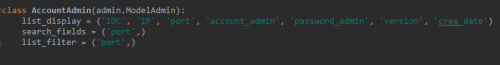 Django：The value of 'list_display[3]' refers to 'account_admin', which is not a call