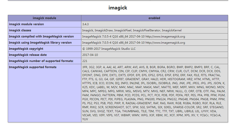 PHP安装imagemagick扩展imagick